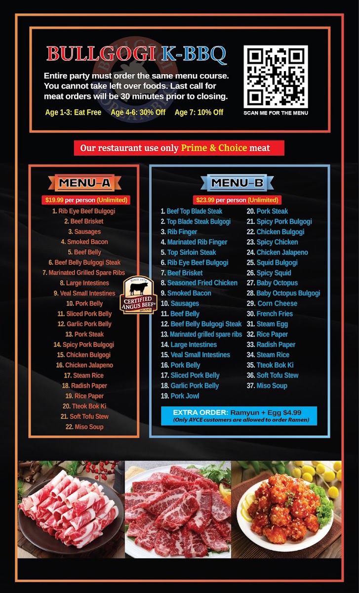 Bullgogi Korean BBQ Menu - Image 2